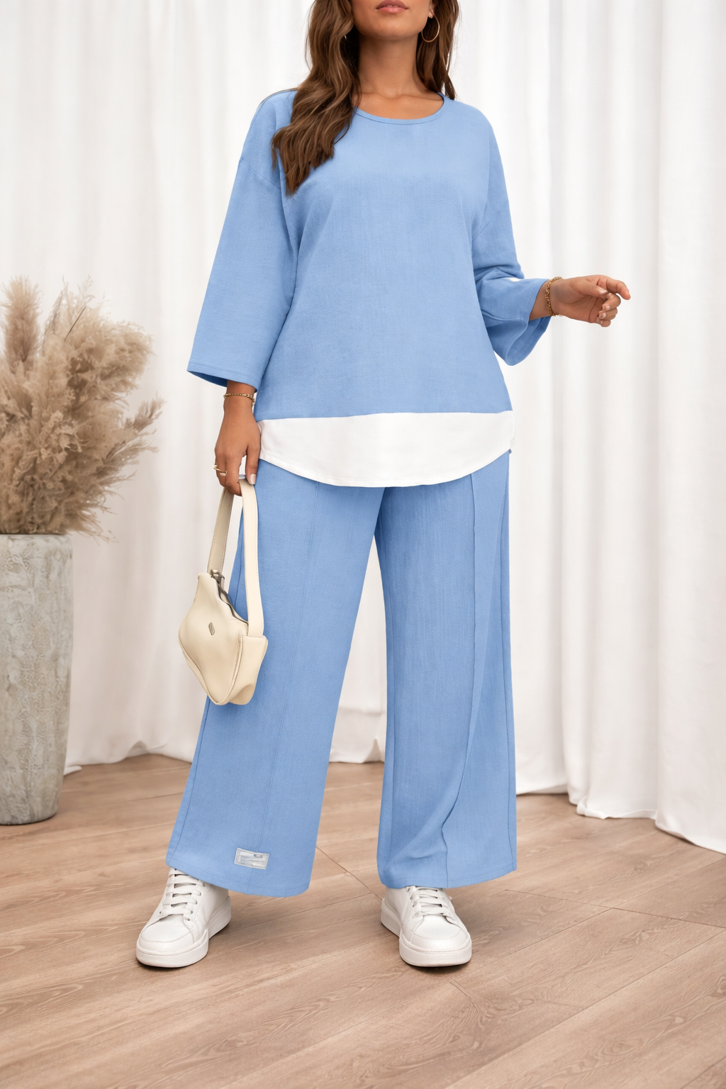 Sky Blue Women’s Soft Lounge Wear Suit