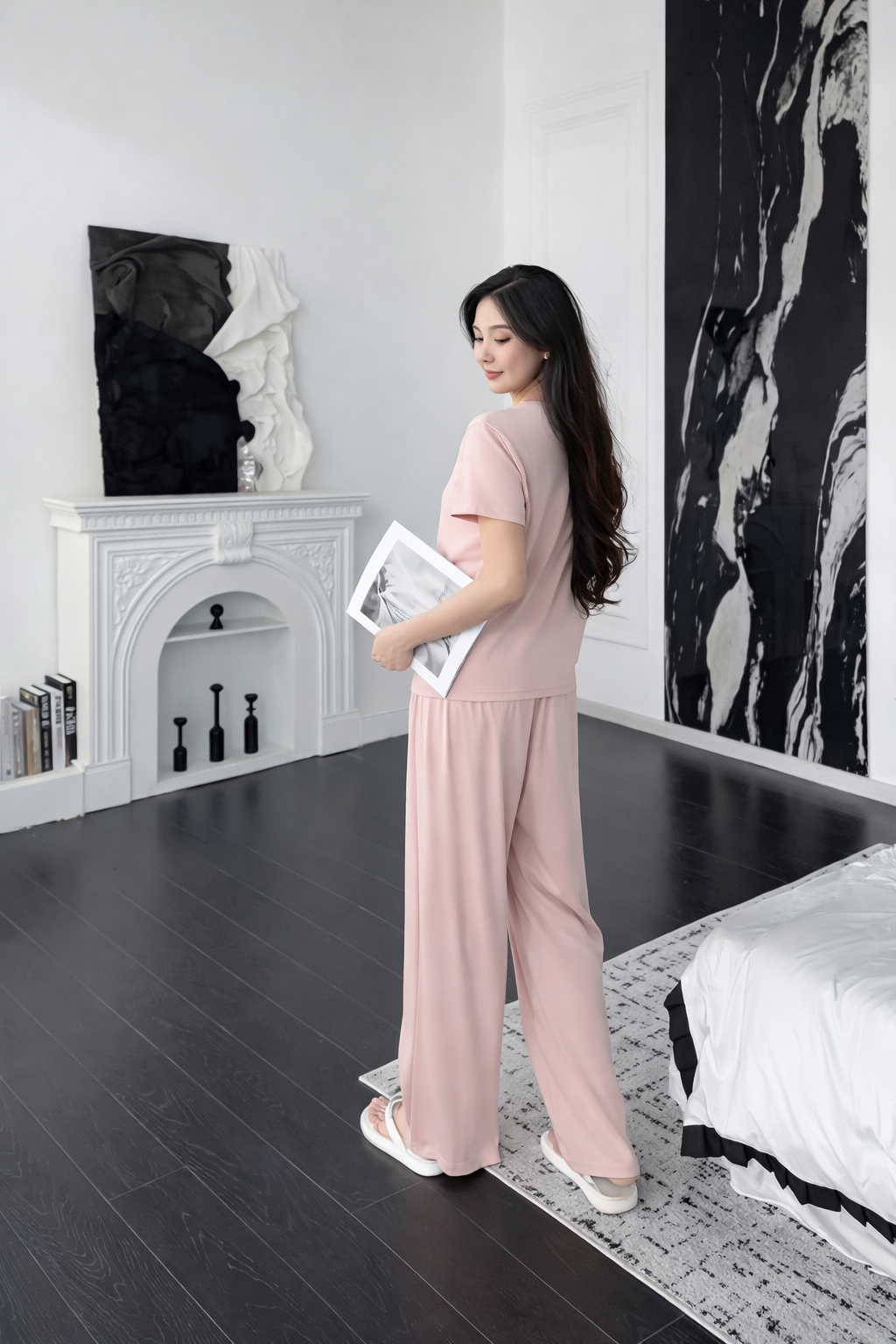 Beige Women’s Soft Lounge Wear Suit