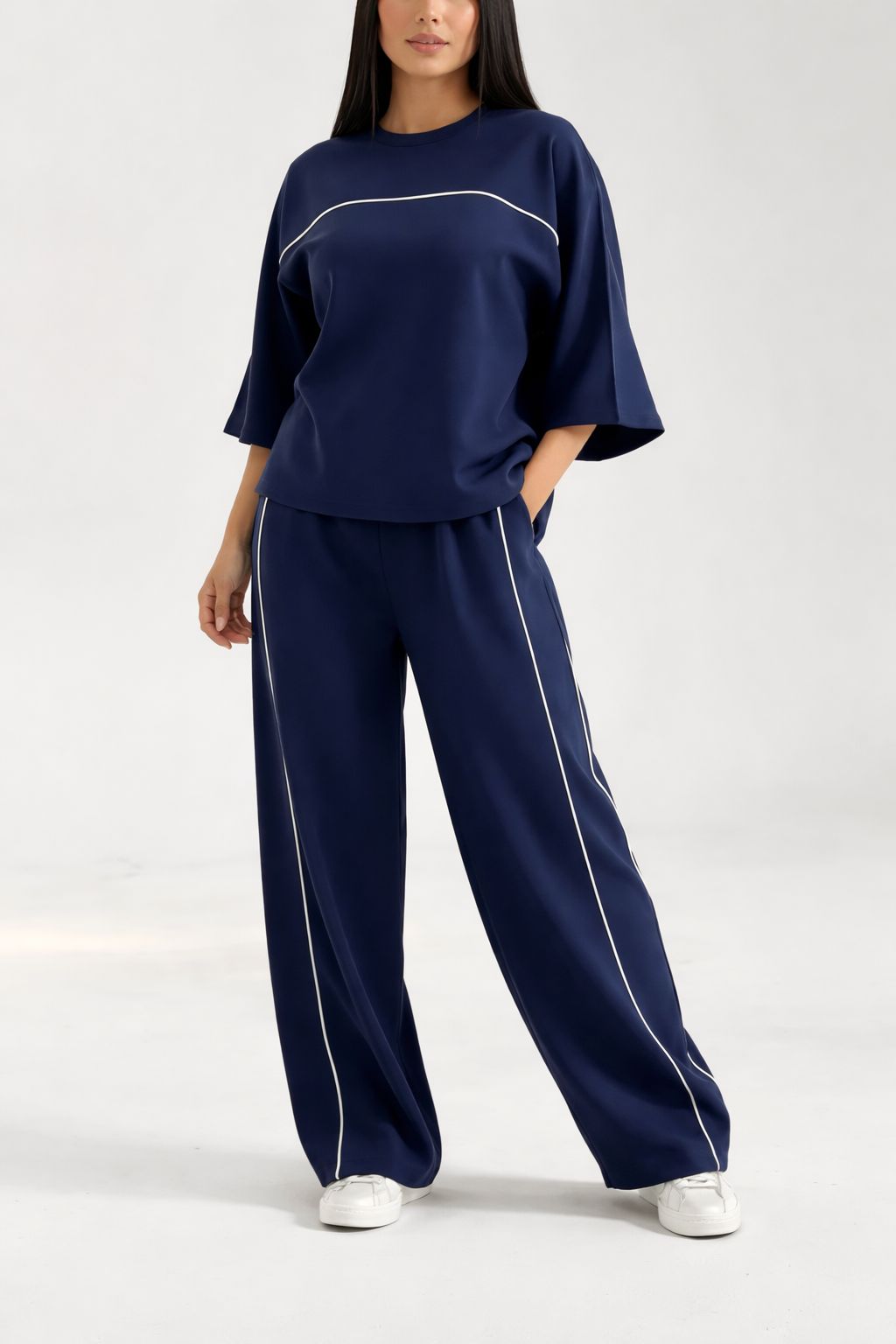 Navy Blue Women’s Soft Lounge Wear Suit