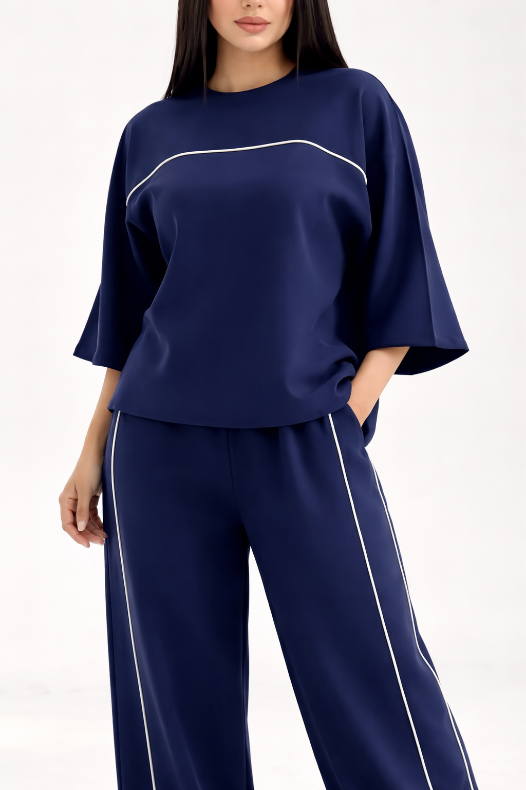 Navy Blue Women’s Soft Lounge Wear Suit
