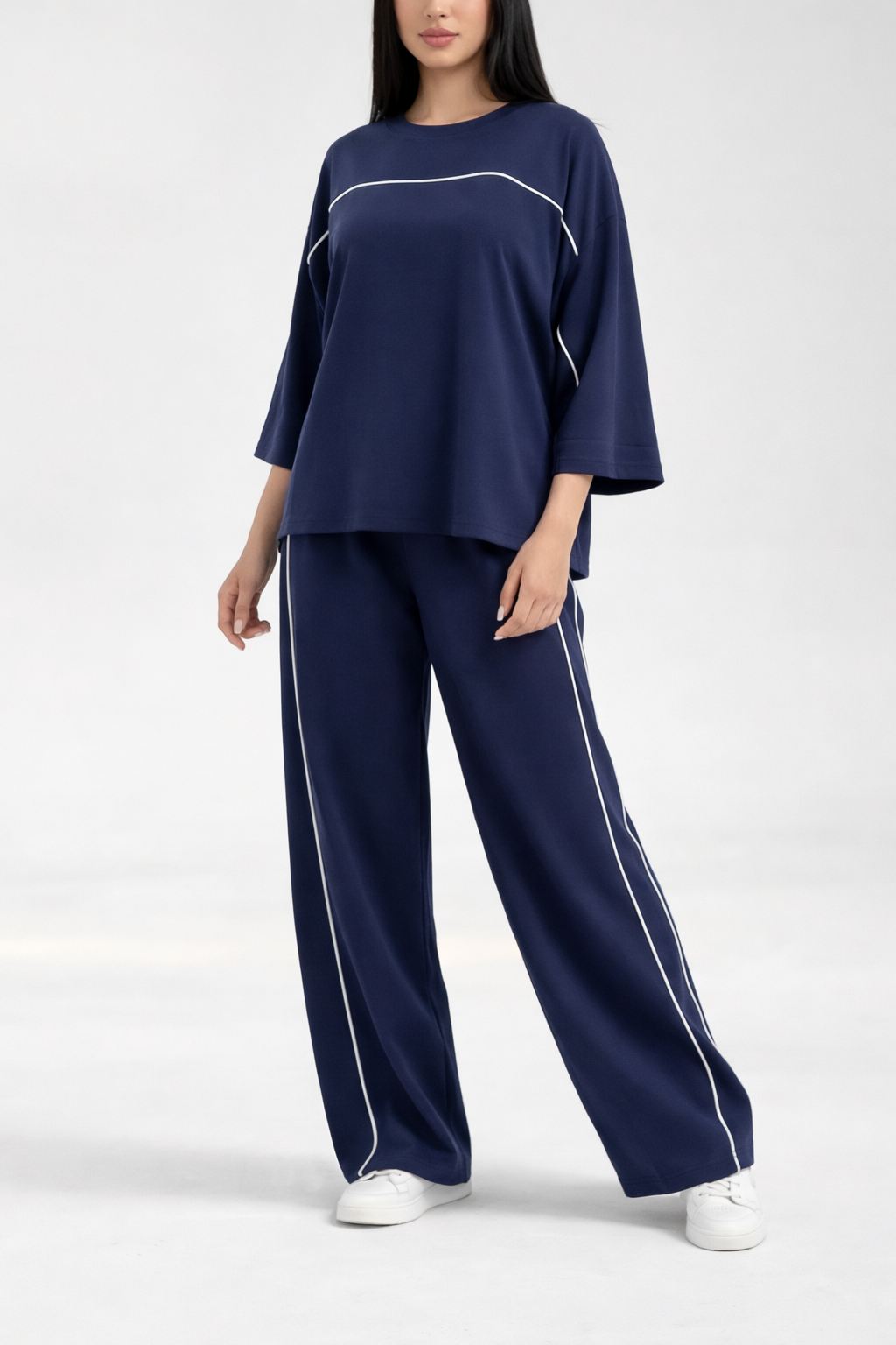 Navy Blue Women’s Soft Lounge Wear Suit
