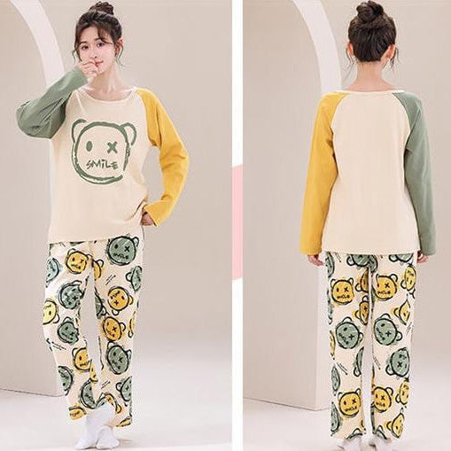 Multi Color Smile Printed Night Suit