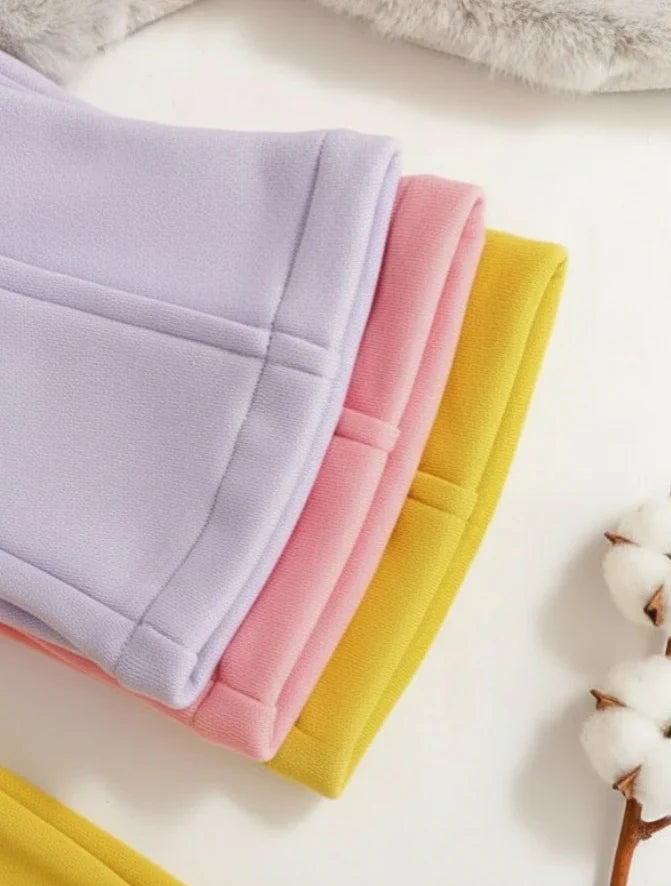 Pack of 3 Multi colours Kids Fleece Winter Trousers (OM-T102)